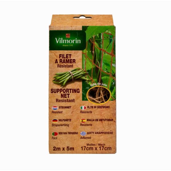 Croissance et protection des végétaux - Filet à Ramer - Jute - 2 m x 5 m - PACKAGING_RECTO